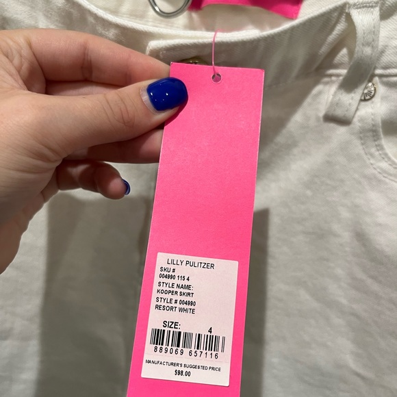 Lilly Pulitzer White Skirt (NWT) - Picture 3 of 5